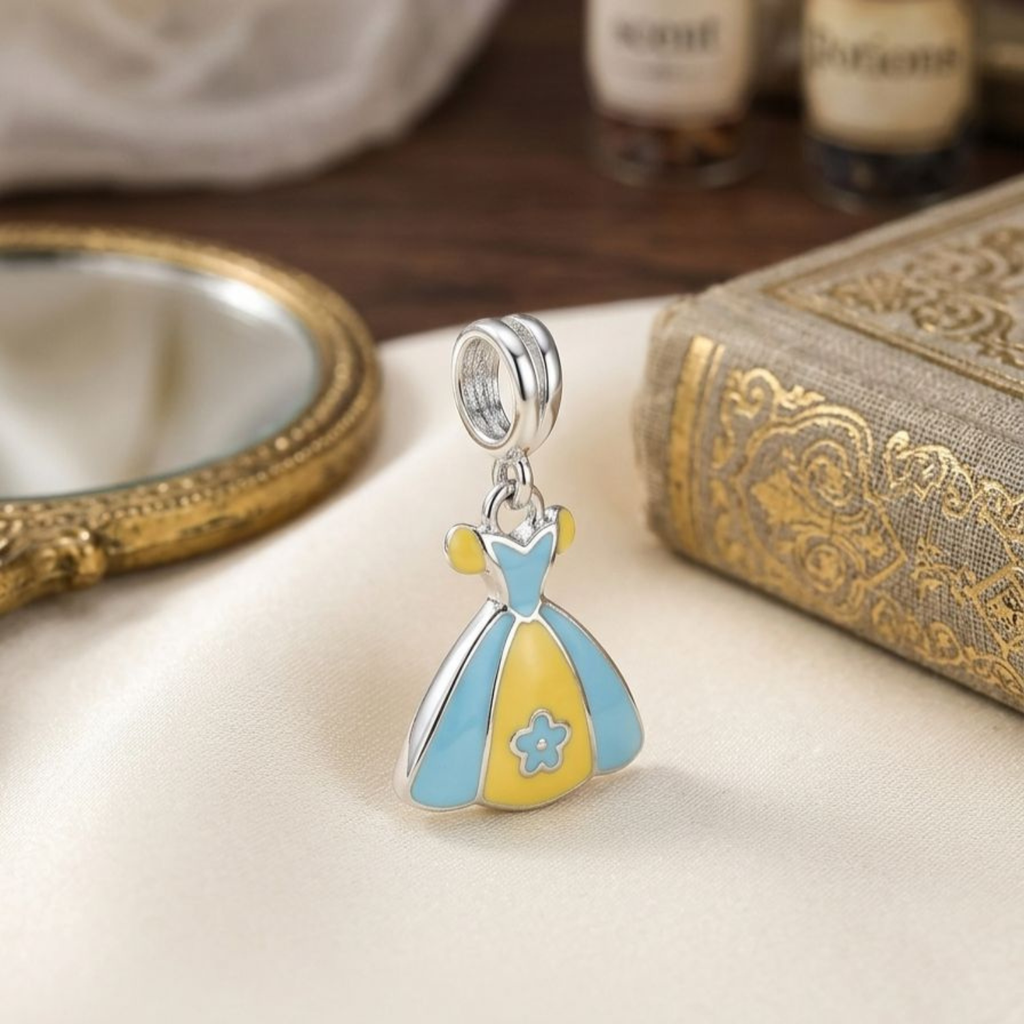 925 Silver Enchanted Gala Dress Charm