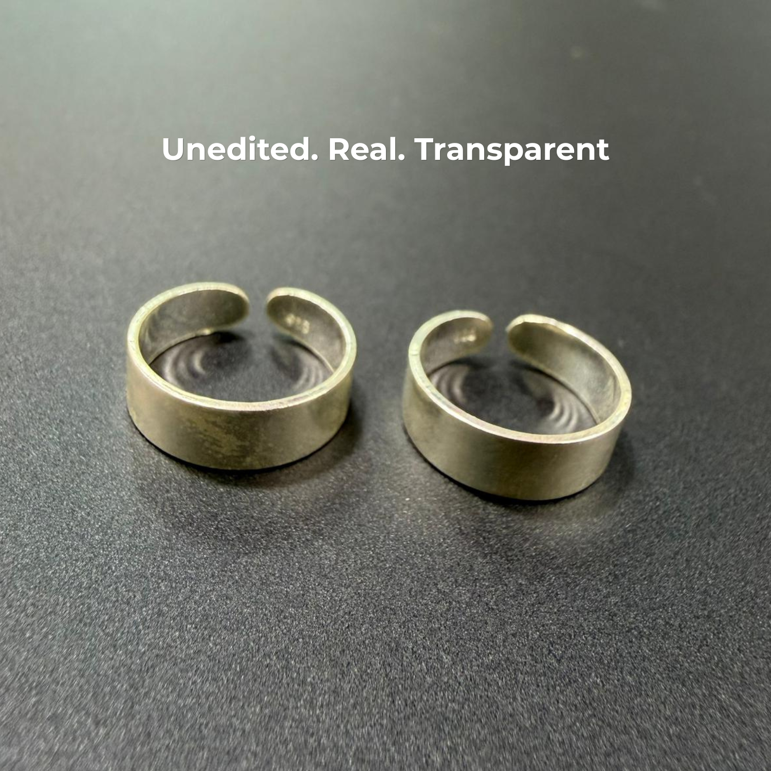 Traditional Wide Plain Band Adjustable 925 Silver Toe Ring
