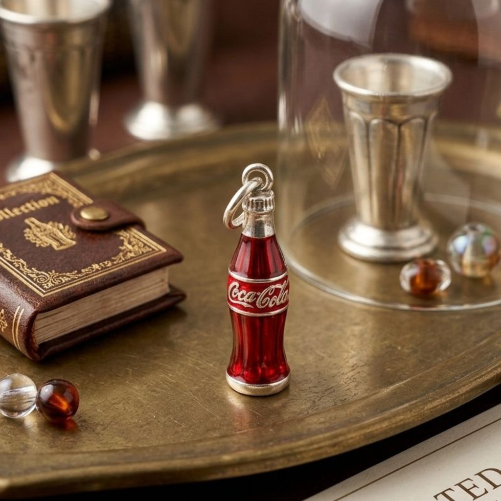 925 Silver Vintage Fizzy Soda Charm (Coca-Cola)