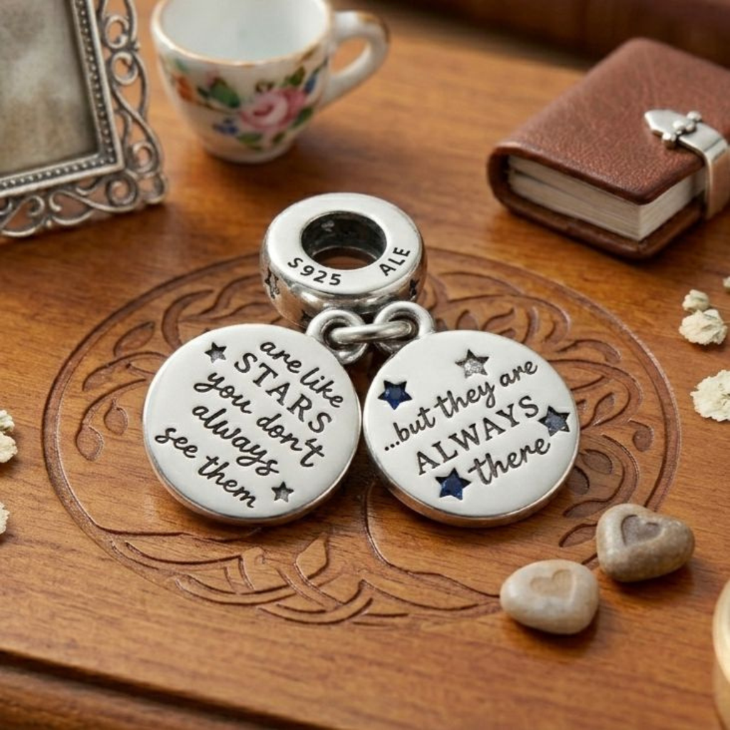 925 Silver Family Constellation Double Dangle Charm