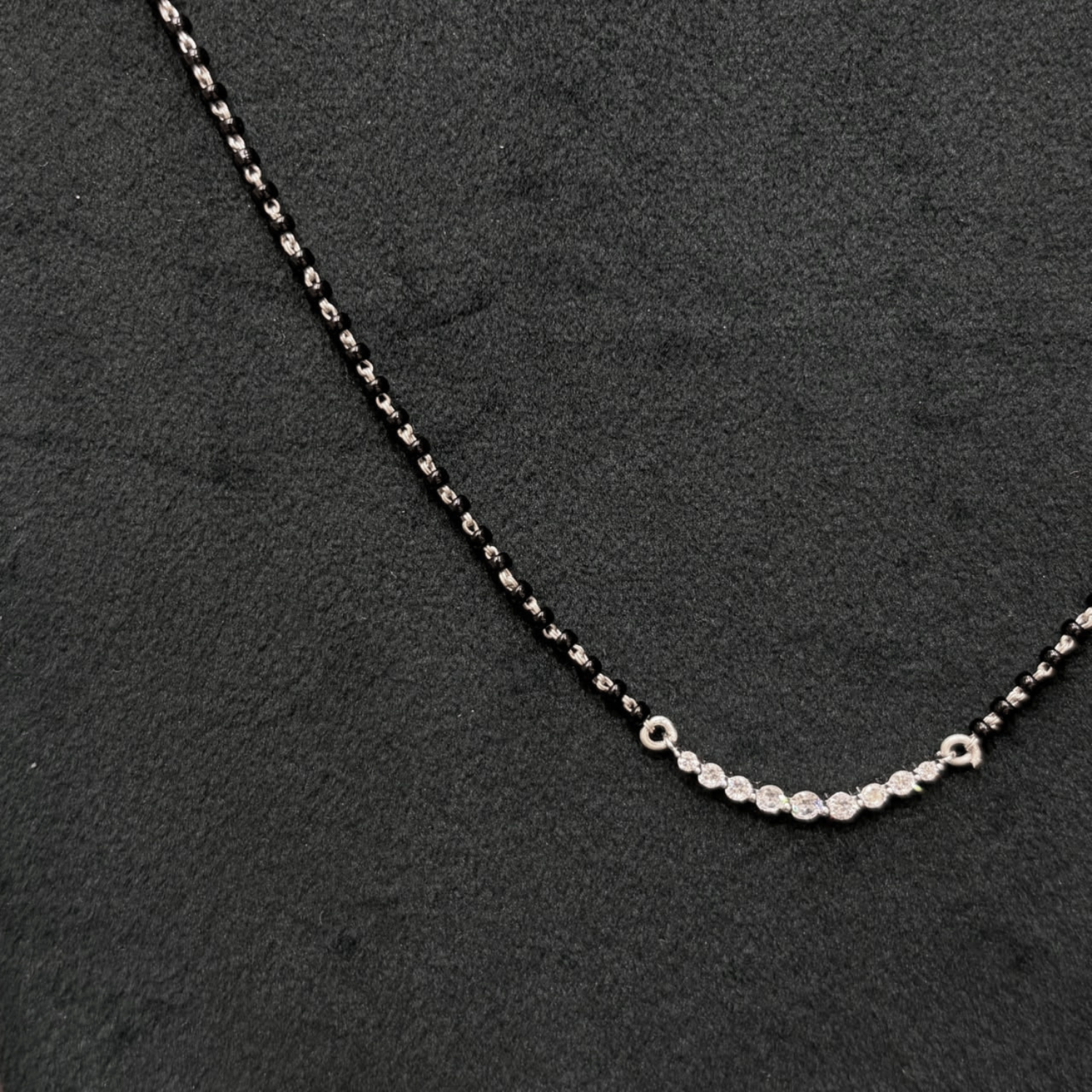 925 Silver CZ Pendant Mangalsutra
