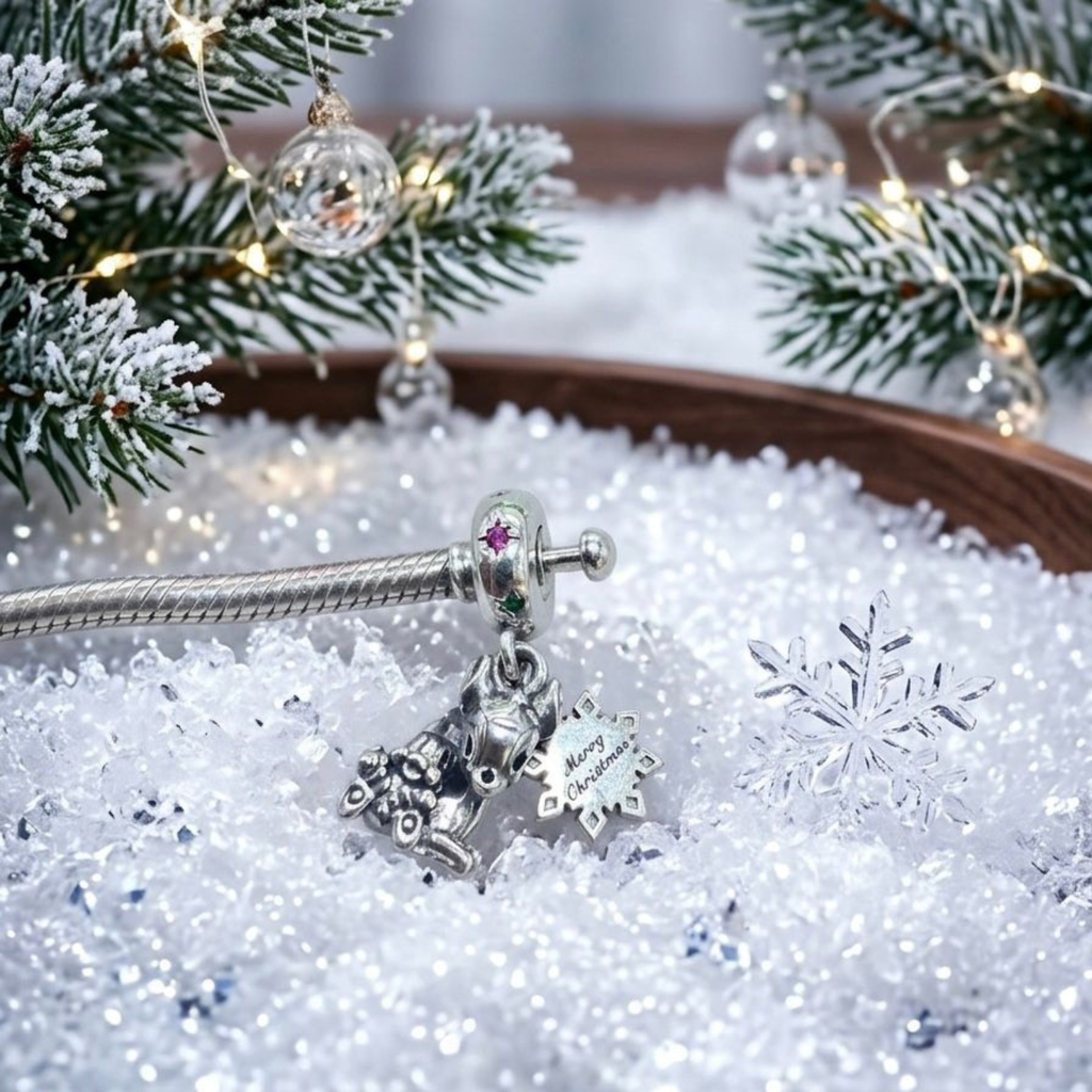 925 Silver Winter Wonderland Fawn Charm