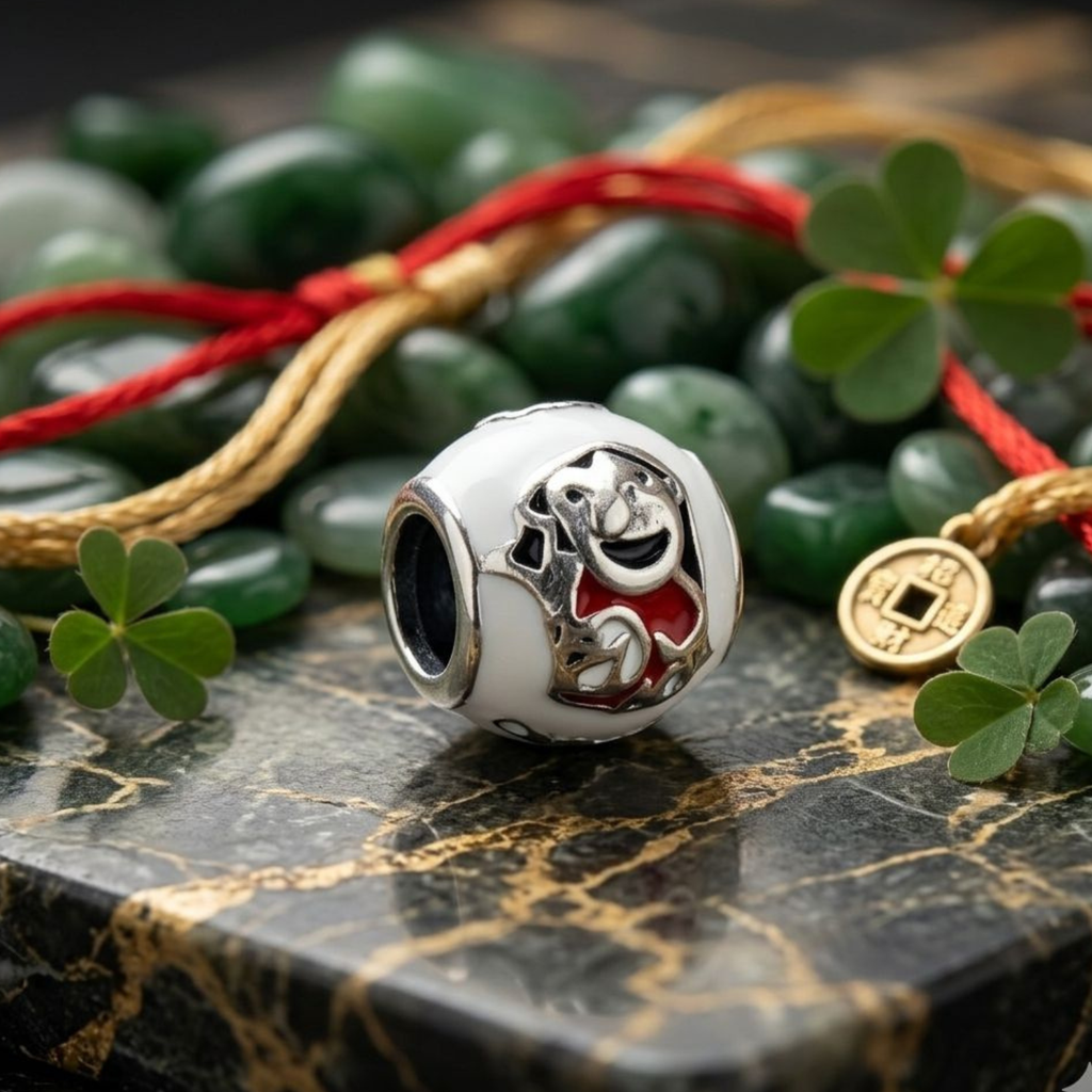 925 Silver "Ohana Means Family" Tropical Friend Charm