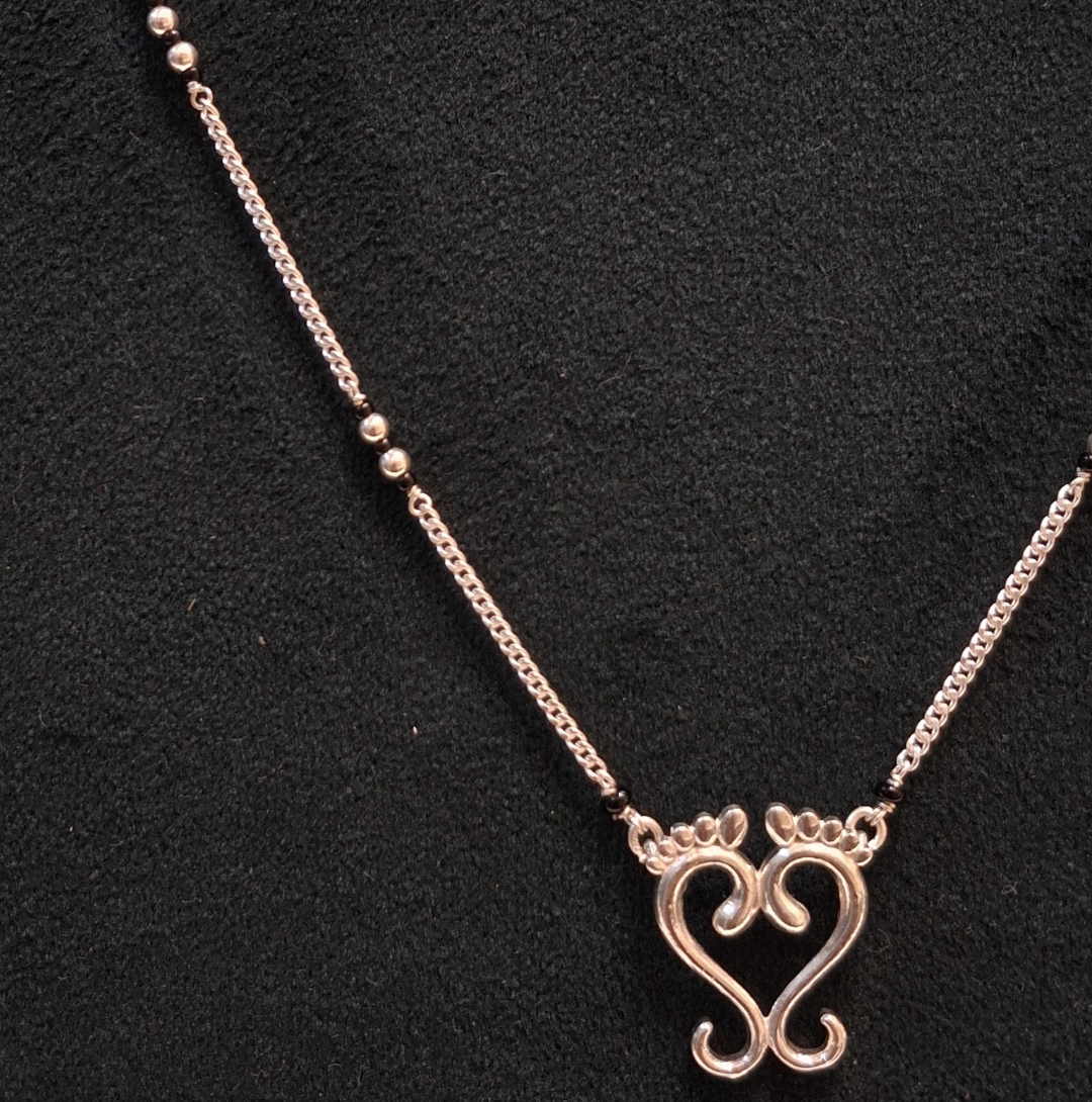 925 Silver Laxmi Paule Mangalsutra