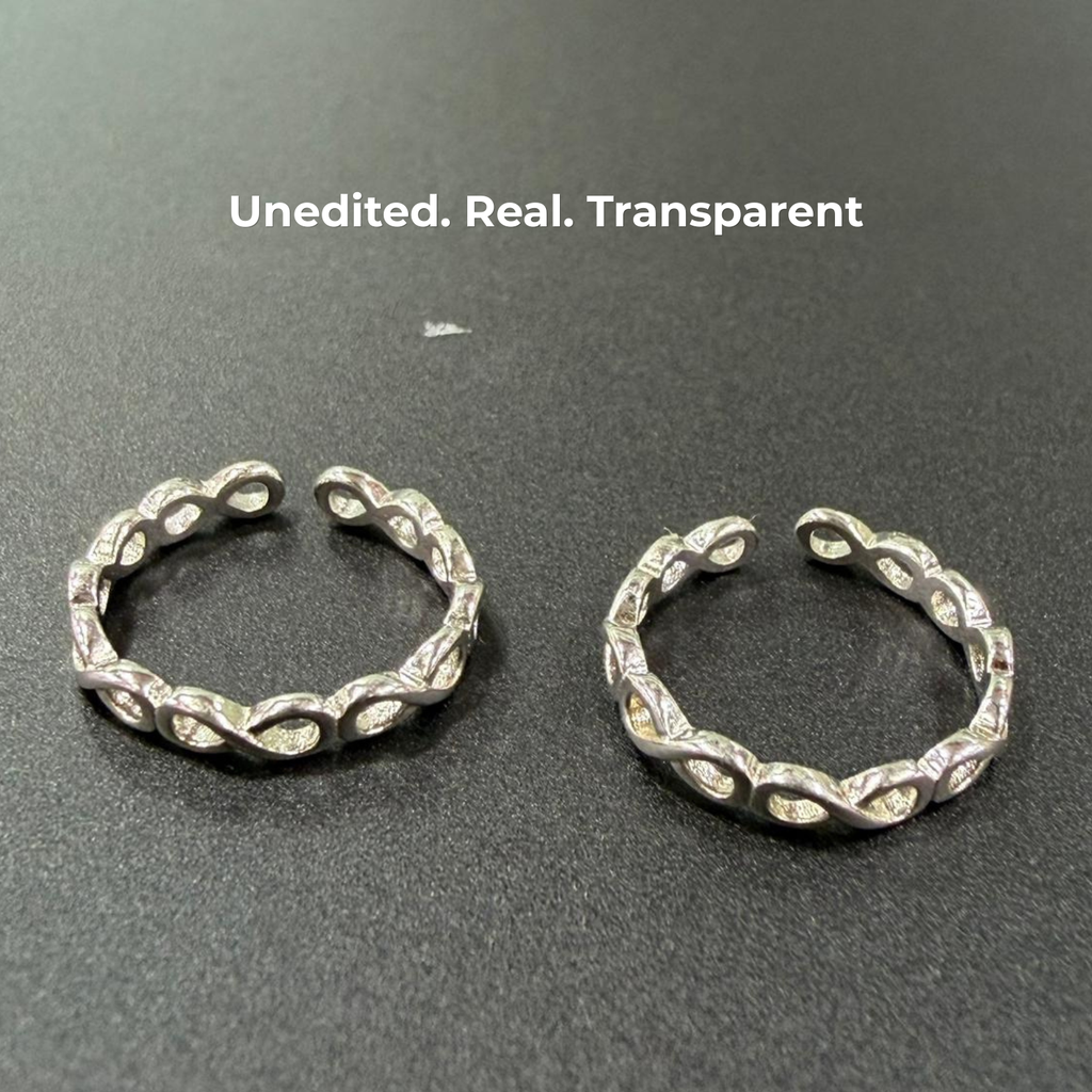 Endless Infinity 925 Silver Toe Ring
