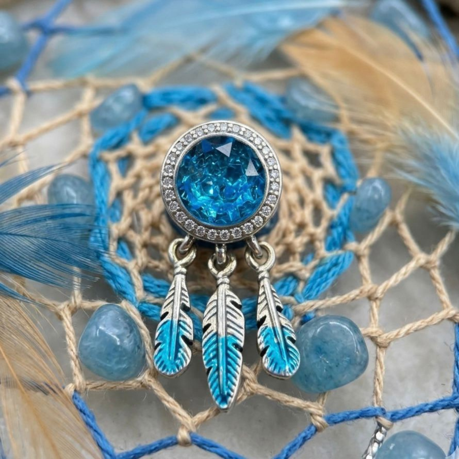 925 Silver Spiritual Dreamcatcher Charm