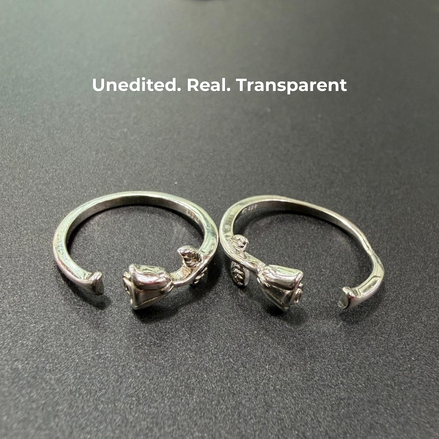 Rose Adjustable 925 Silver Toe Ring