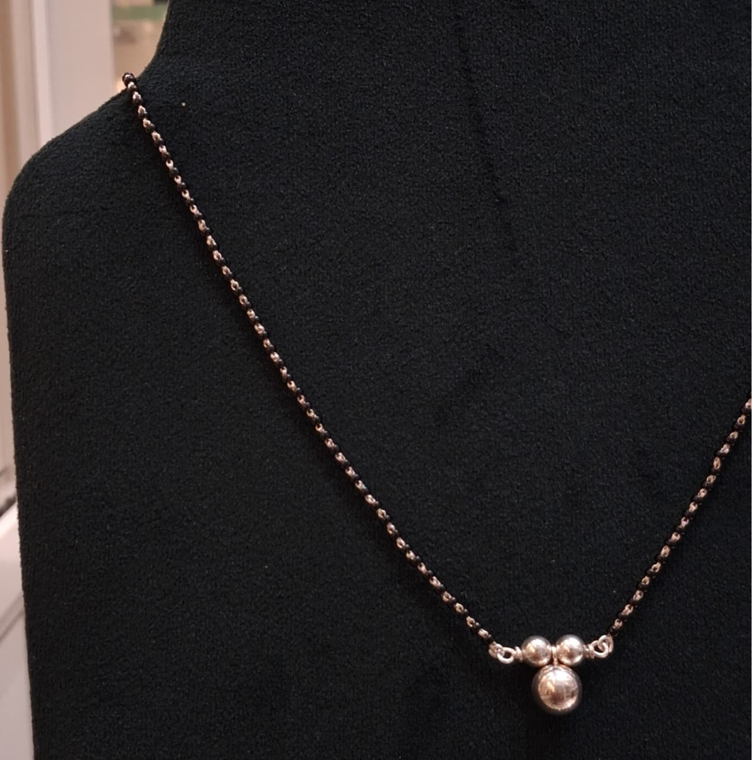 925 Silver Triple Bead Mangalsutra