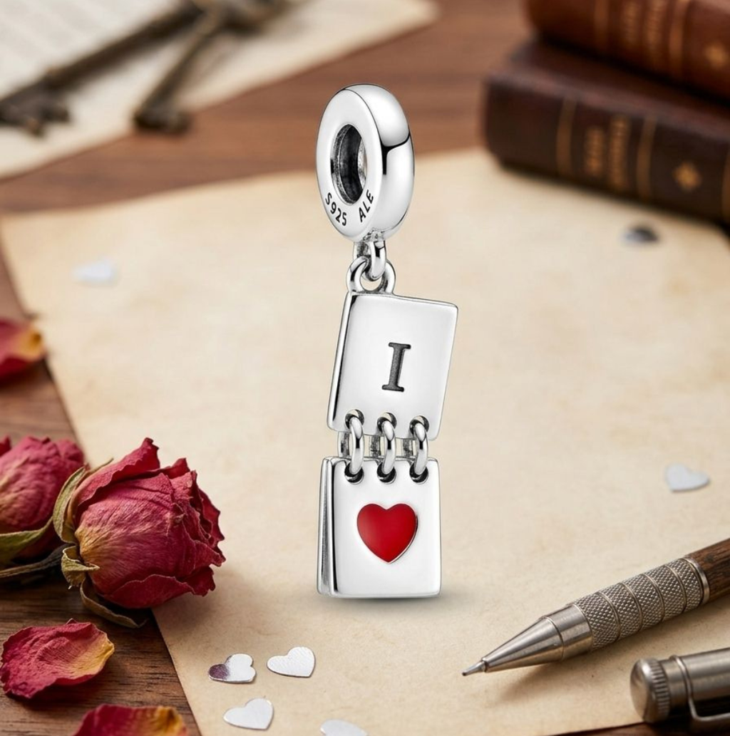 “Love Notes” Notebook Dangle Charm