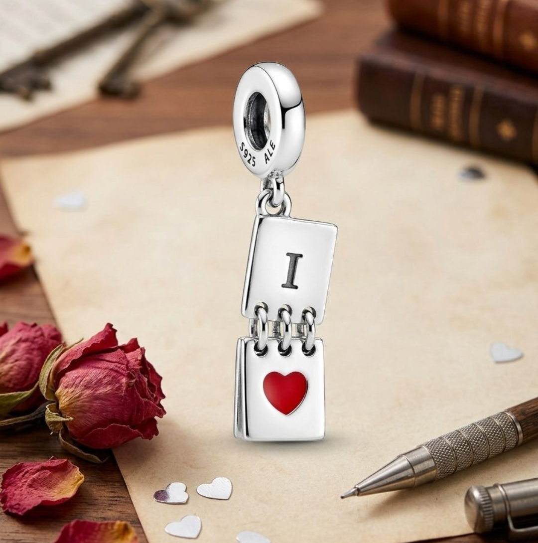 “Love Notes” Notebook Dangle Charm