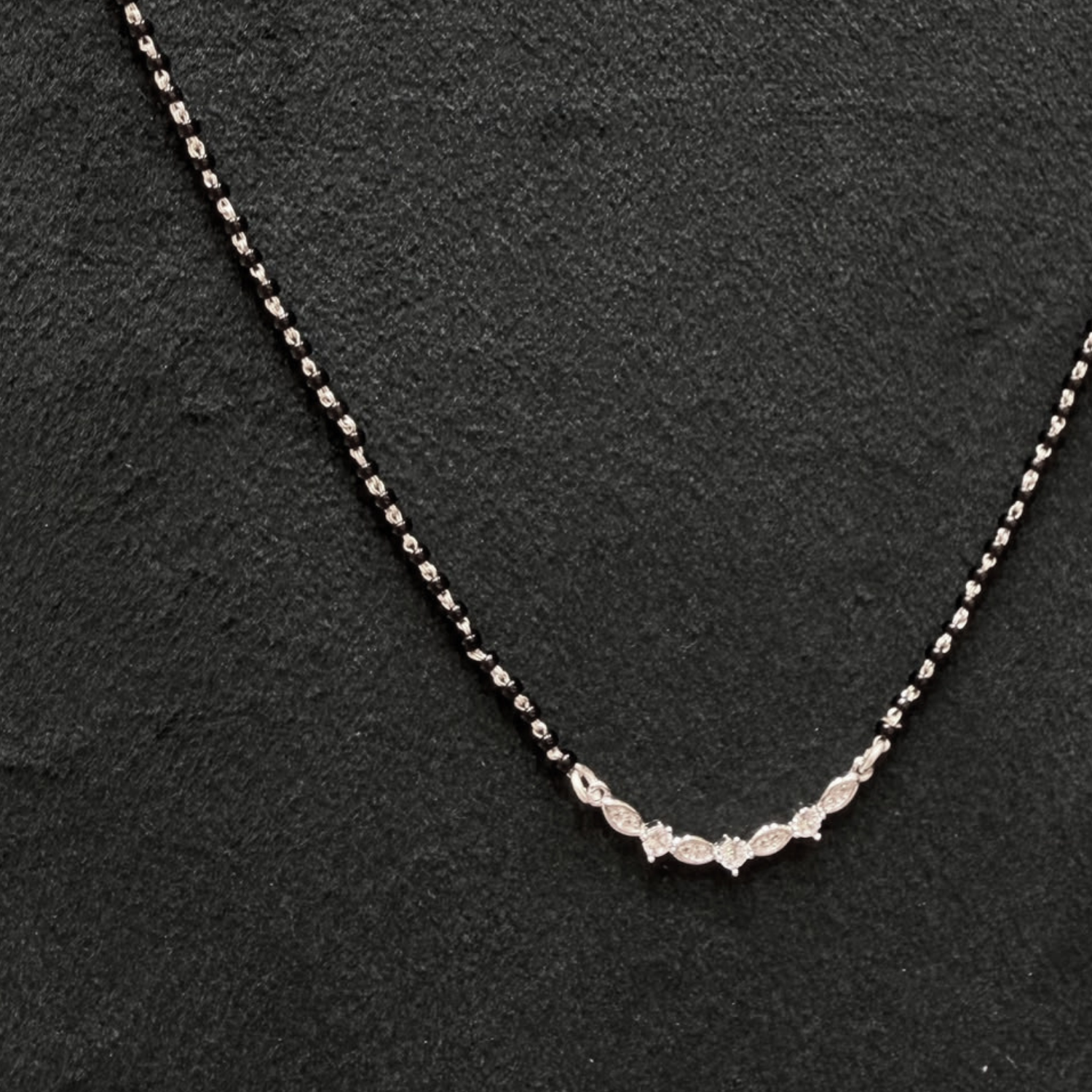 925 Silver Marquise Mangalsutra