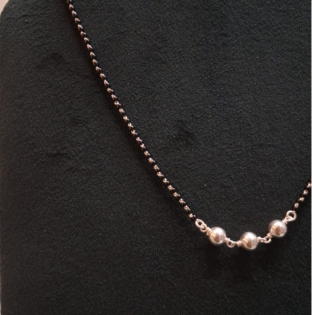 925 Silver Triple Star Mangalsutra