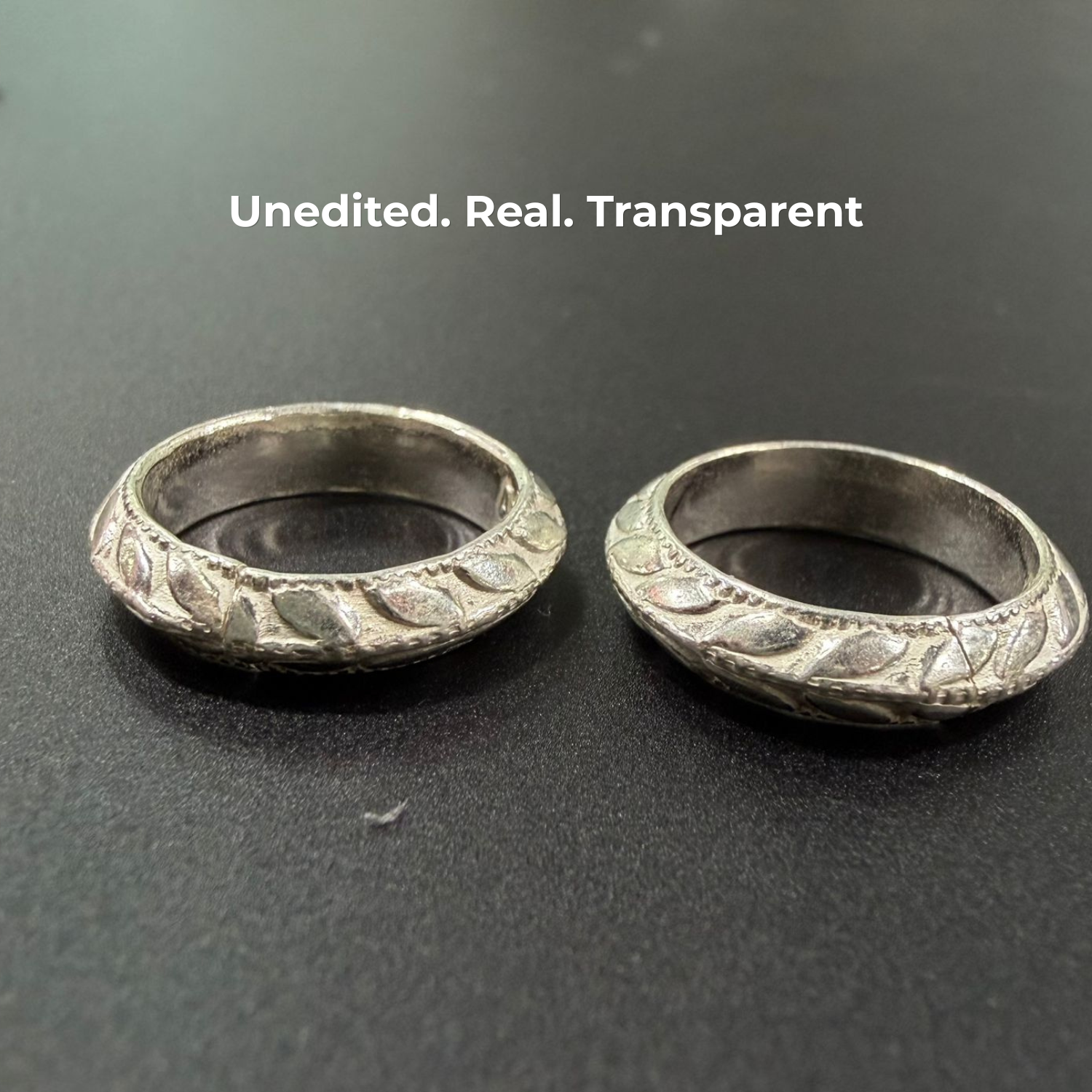 Traditional Carved Leaf 925 Silver Toe Ring