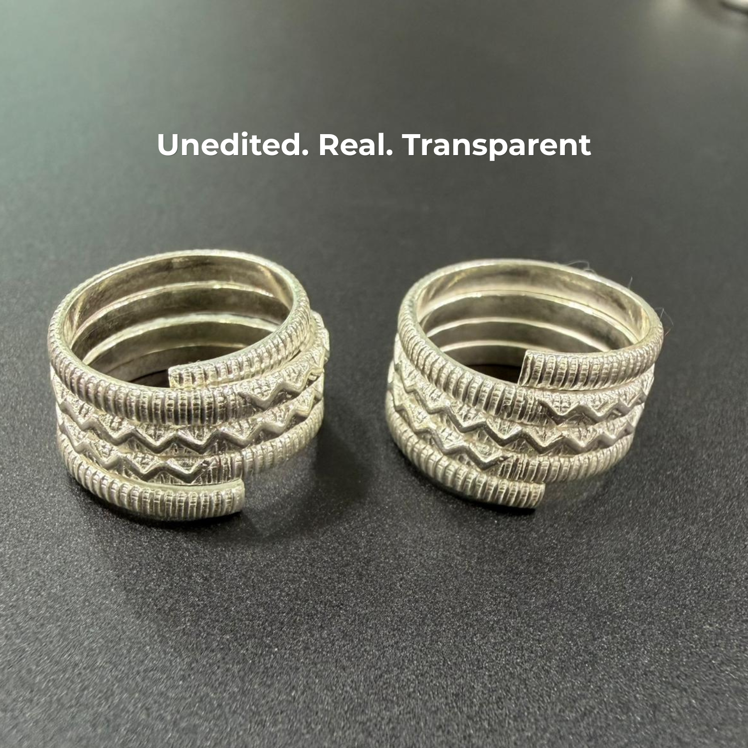 Traditional Textured Band Adjustable 925 Silver Toe Ring