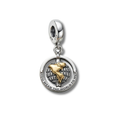 925 Silver "You Mean the World to Me" Spinning Globe Charm