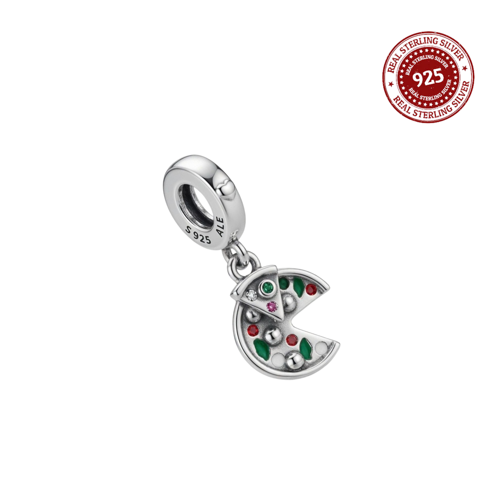 925 Silver Pizza Slice Charm – Foodie Dangle