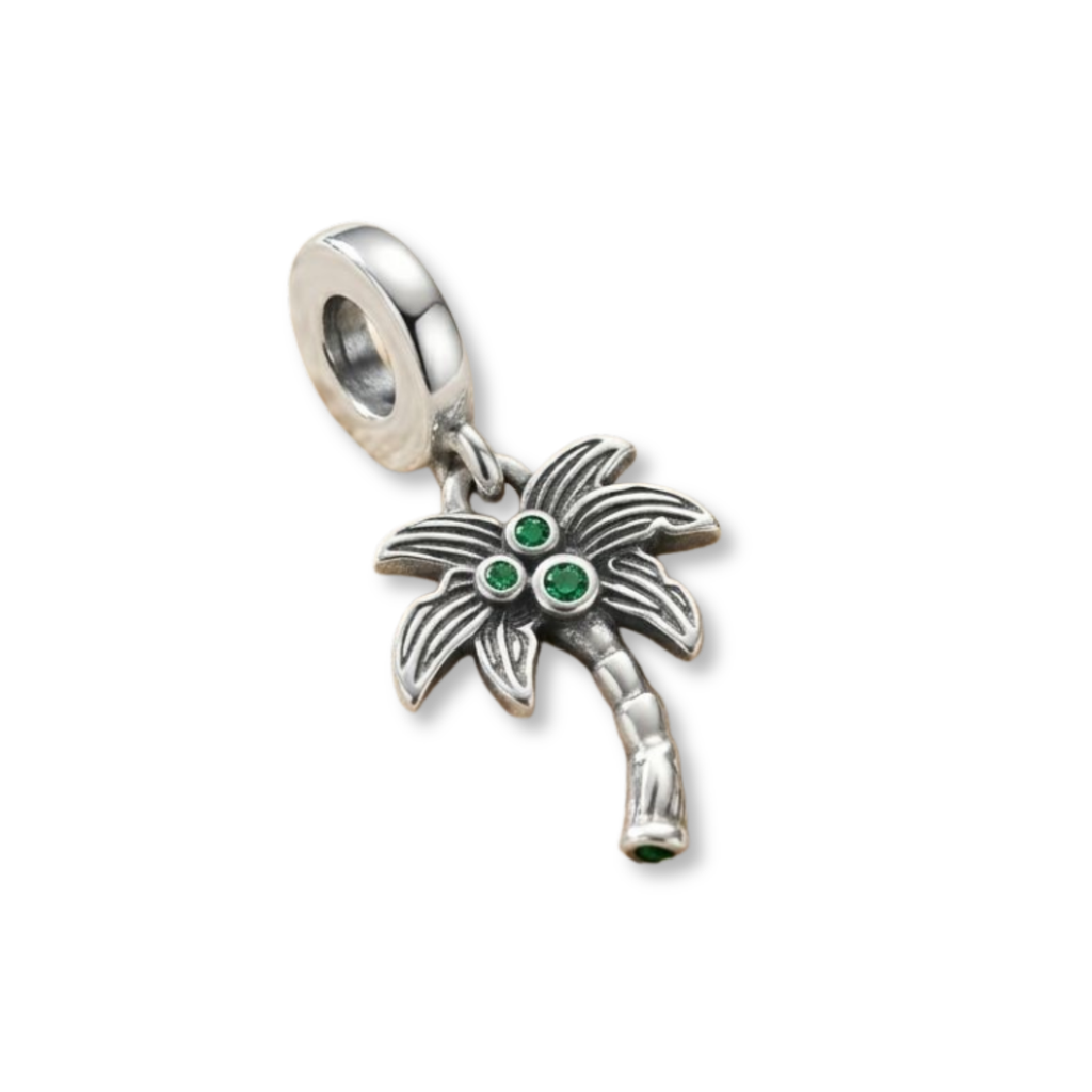 925 Silver Tropical Palm Breeze Charm