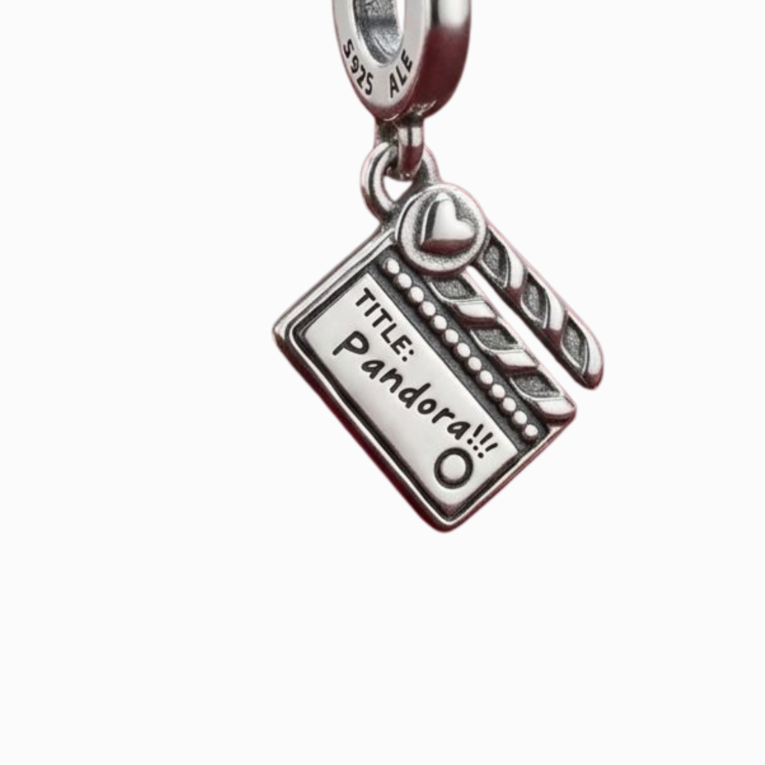 925 Silver Hollywood Movie Buzz Lover Clapper Charm