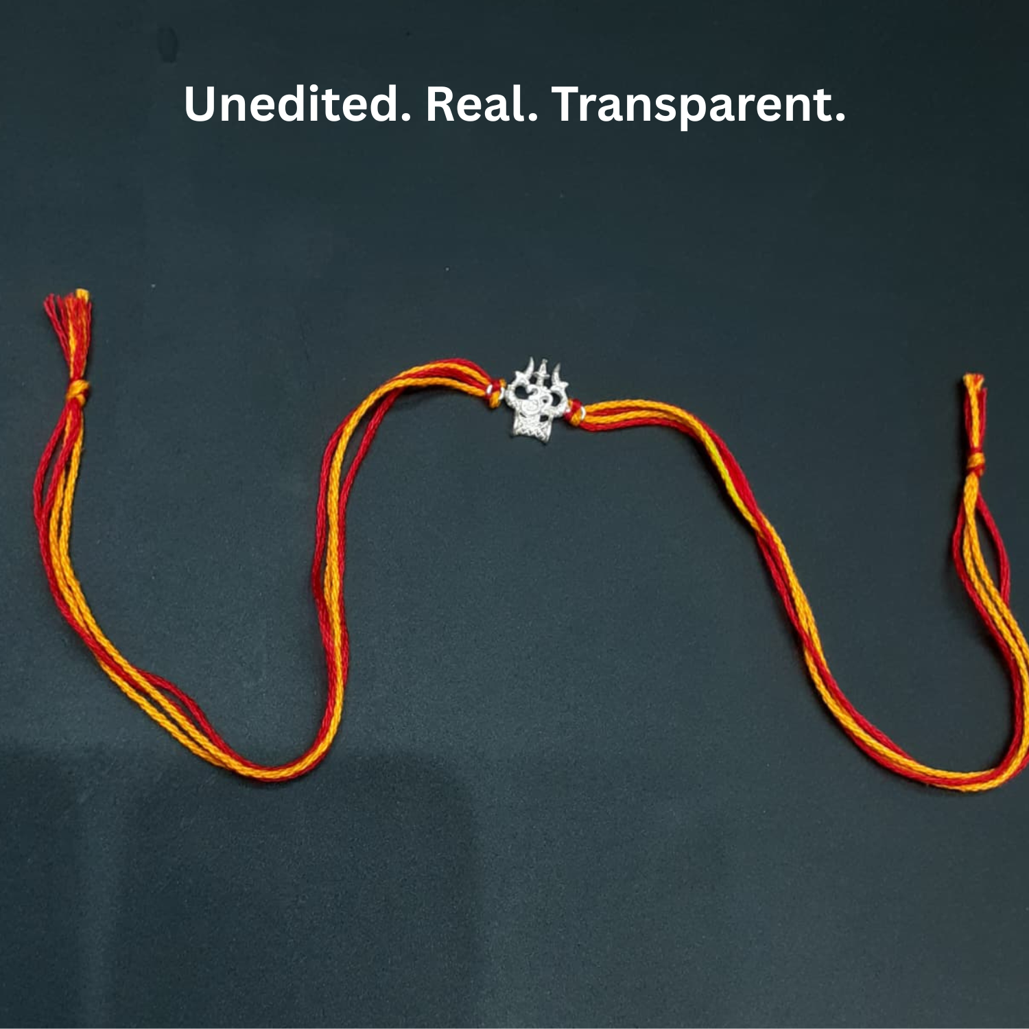 925 Silver Om Trishul Rakhi