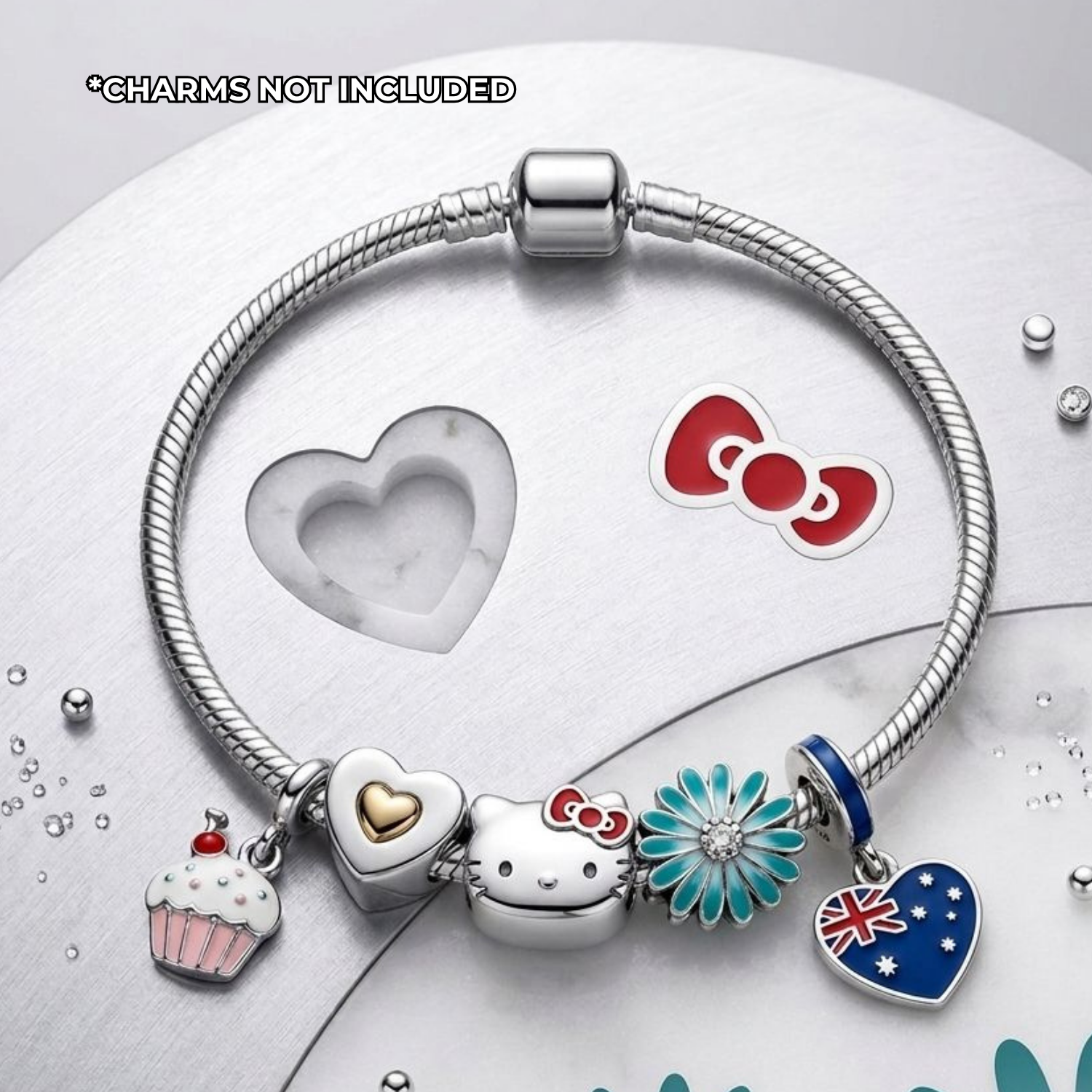 925 Sterling Silver Snake Chain Bracelet with Screw Barrel Lock