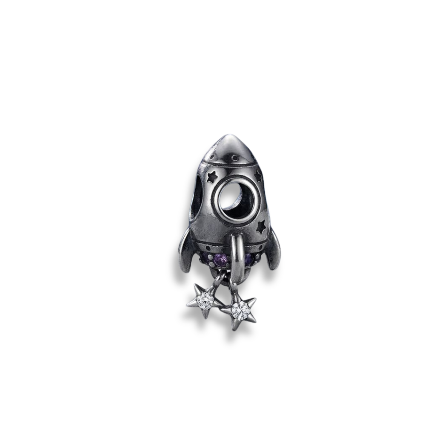 925 Silver Stellar Voyage Rocket Charm