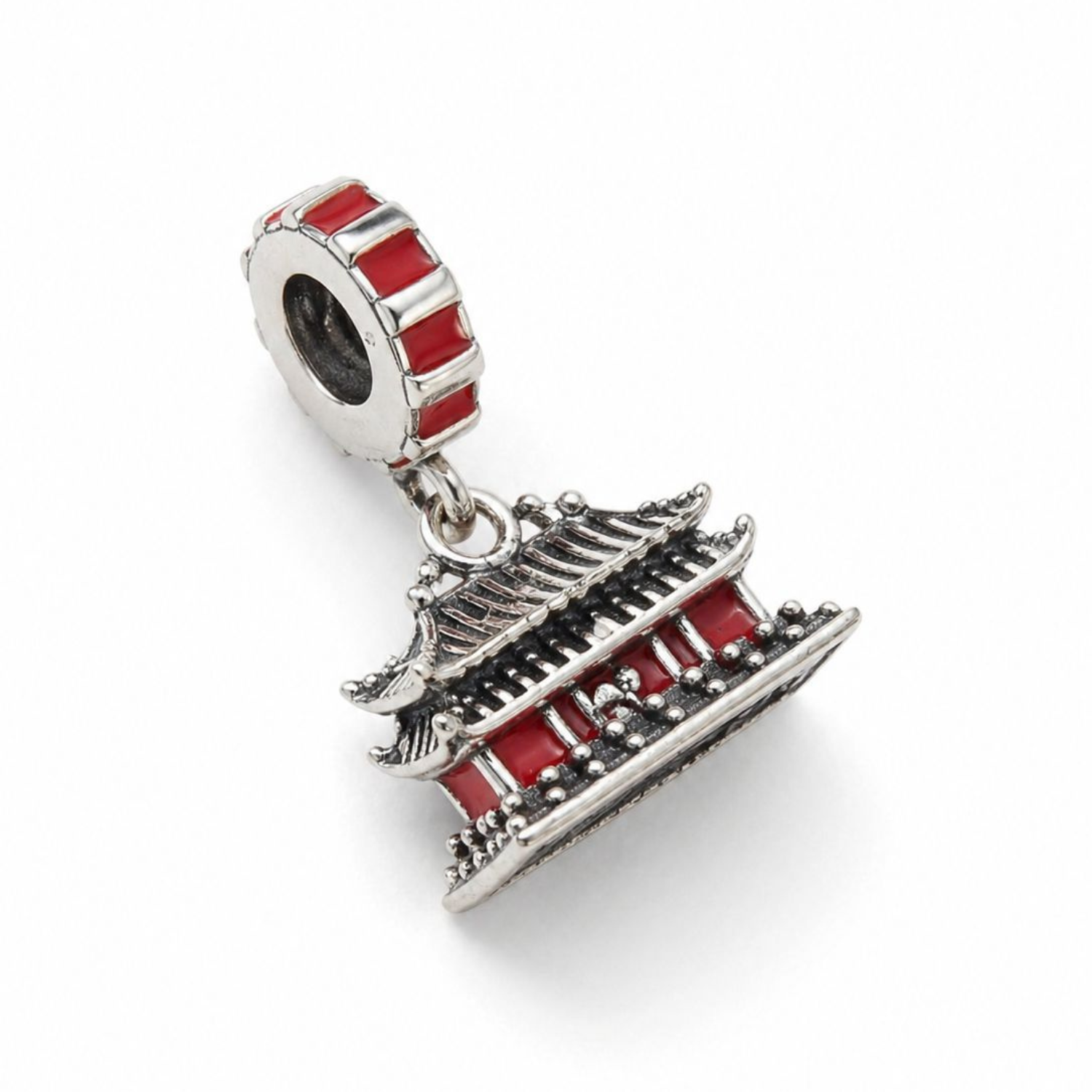 925 Silver Japanese Zen Pagoda Charm