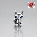 925 Silver Clever Fox Dangle Charm