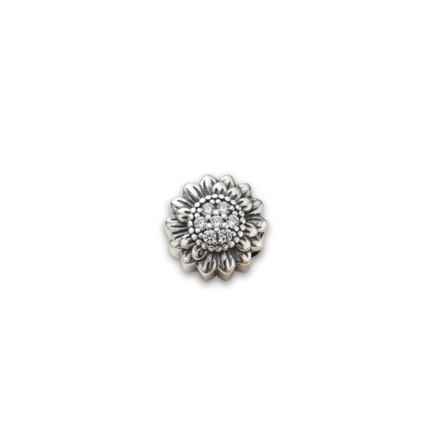 925 Silver Blue Magnolia Bloom Charm