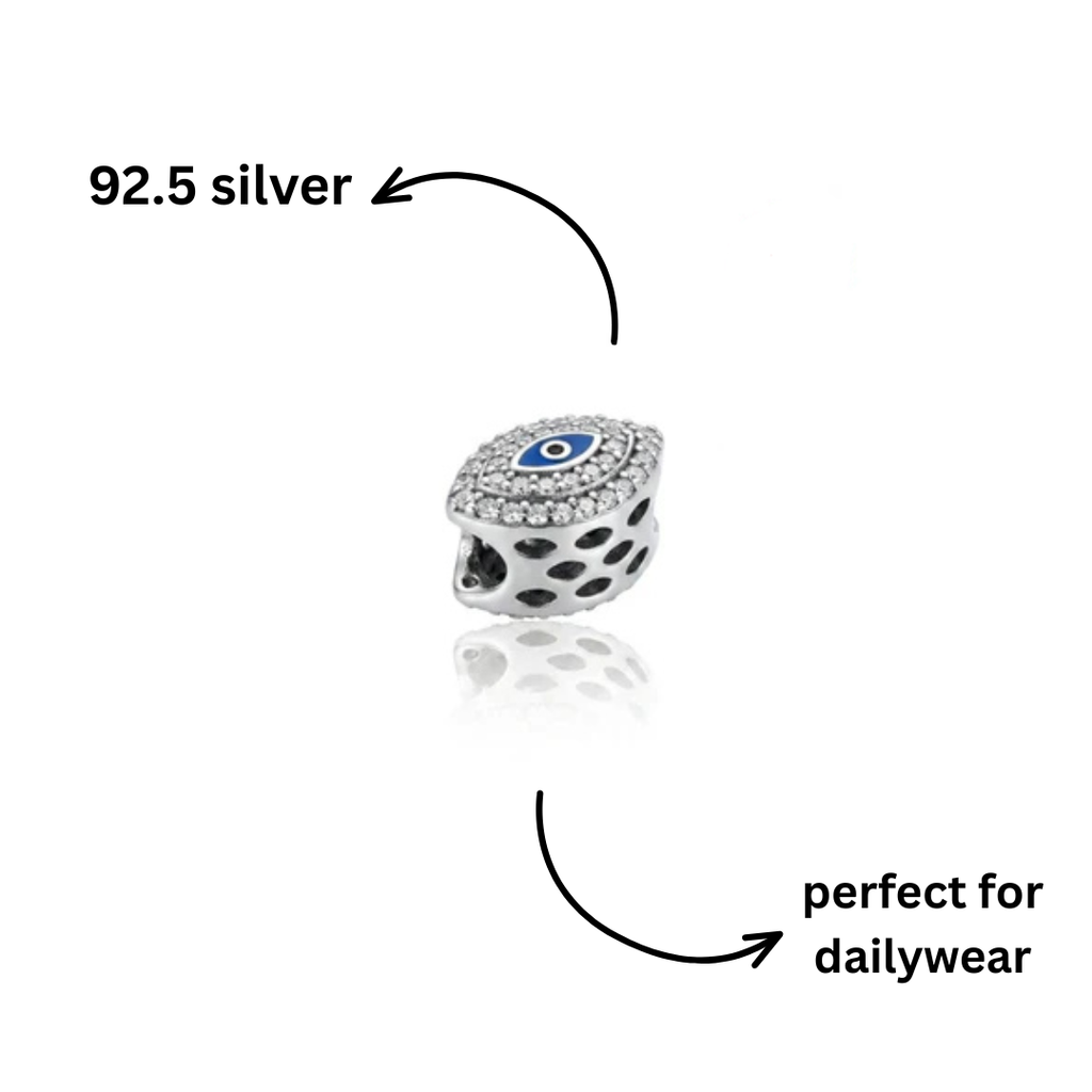 CZ Evil Eye Bead Charm