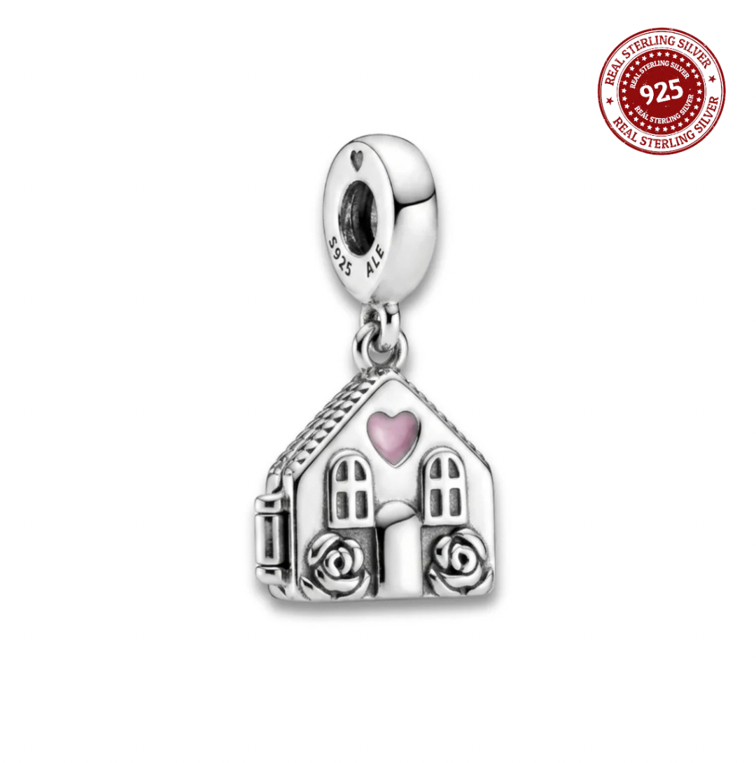 "Home is Where Mom Is" Openable Heart Charm