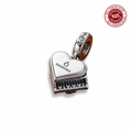 Melodic Grand Piano Heart Charm