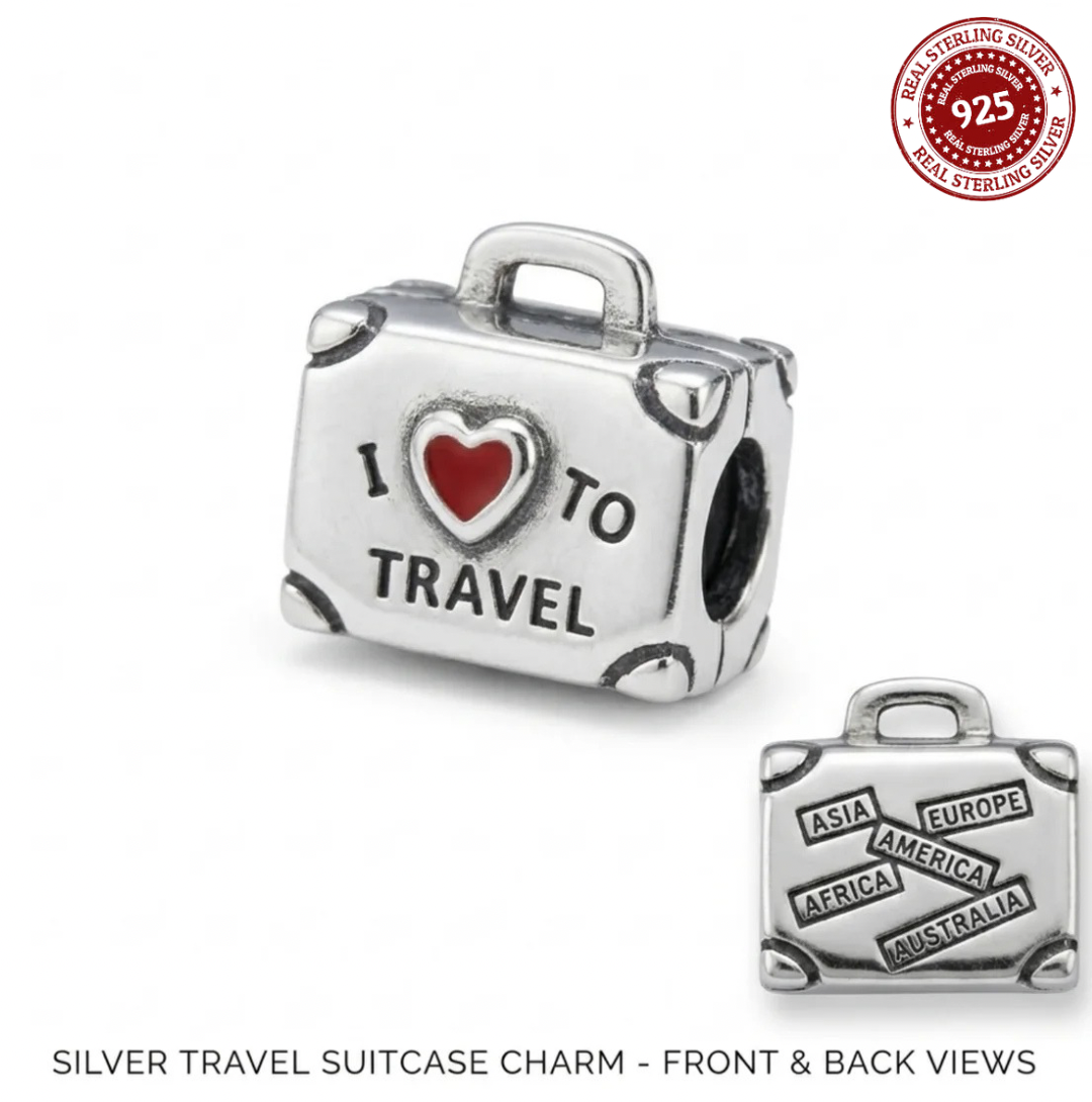 Travel Suitcase Charm – “I To Travel”