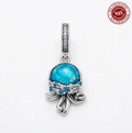 Ocean Jellyfish Blue Dangle Charm