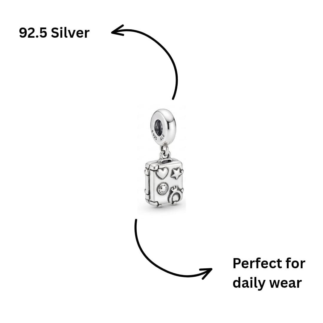 Travel Charm – Openable Suitcase with Photo Insert