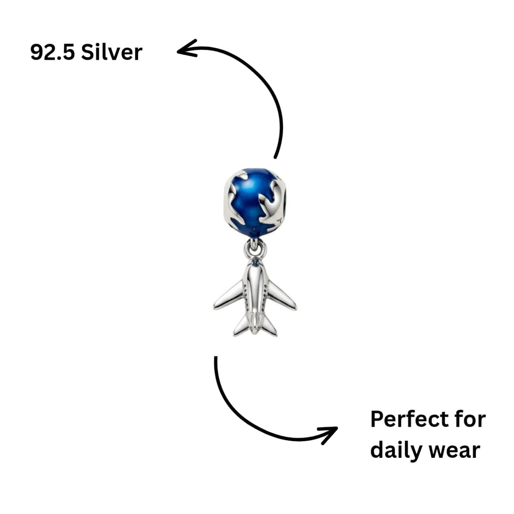 Travel Globe & Airplane Charm – For Your Journey Stories