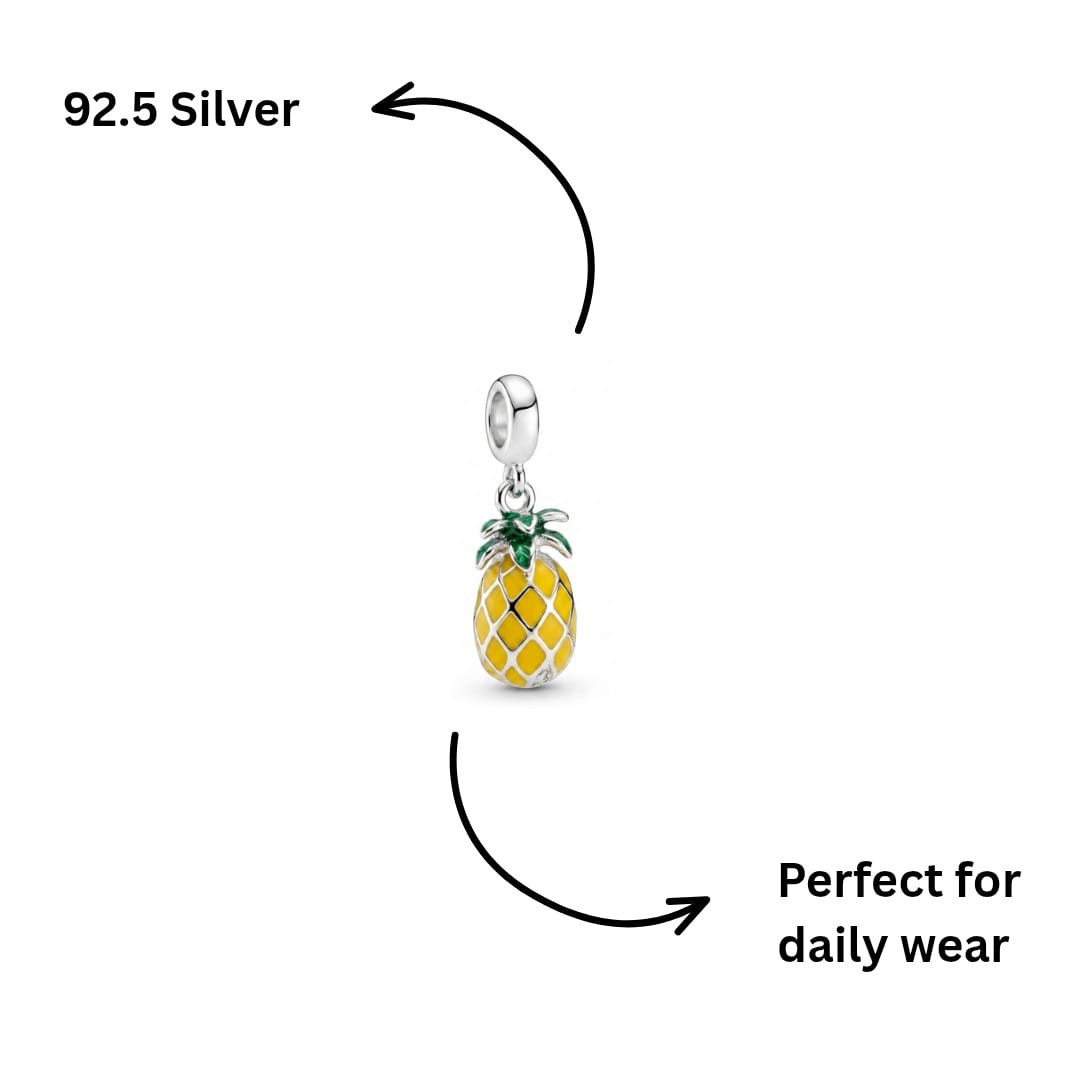 Tropical Pineapple Dangle Charm