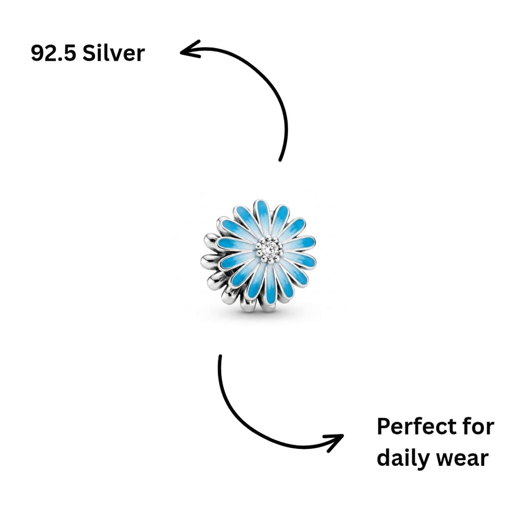 Blue Bloom Sparkle Charm