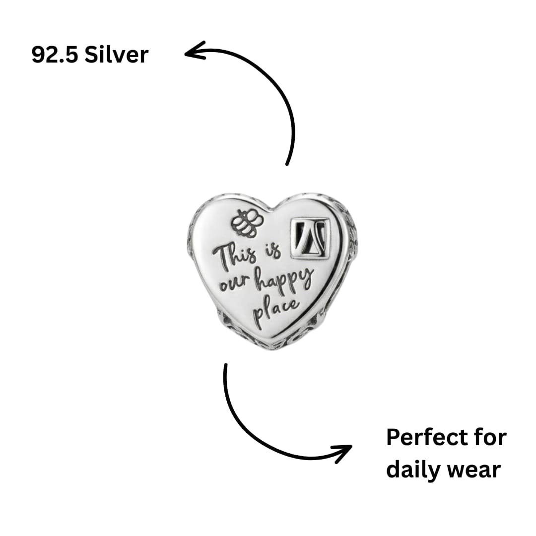 Happy Place Heart Charm