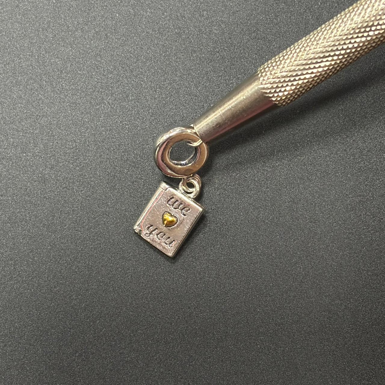 925 Silver "We Love You" Storybook Charm (For mother's)