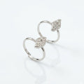 Shimmering Wave Jodvi 925 Silver Toe Ring