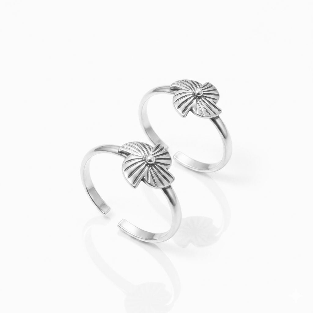 Oxidized Jodvi 925 Silver Toe Ring