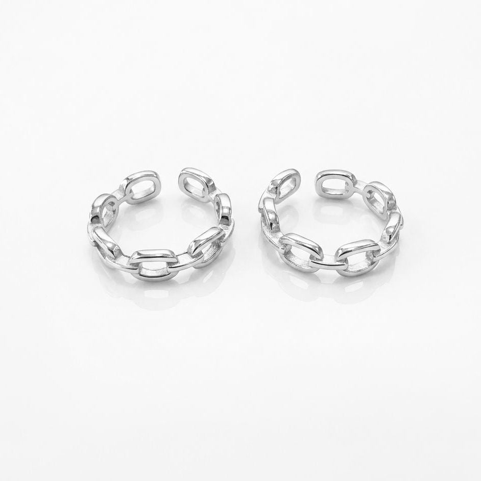 Link Chain Jodvi 925 Silver Toe Ring