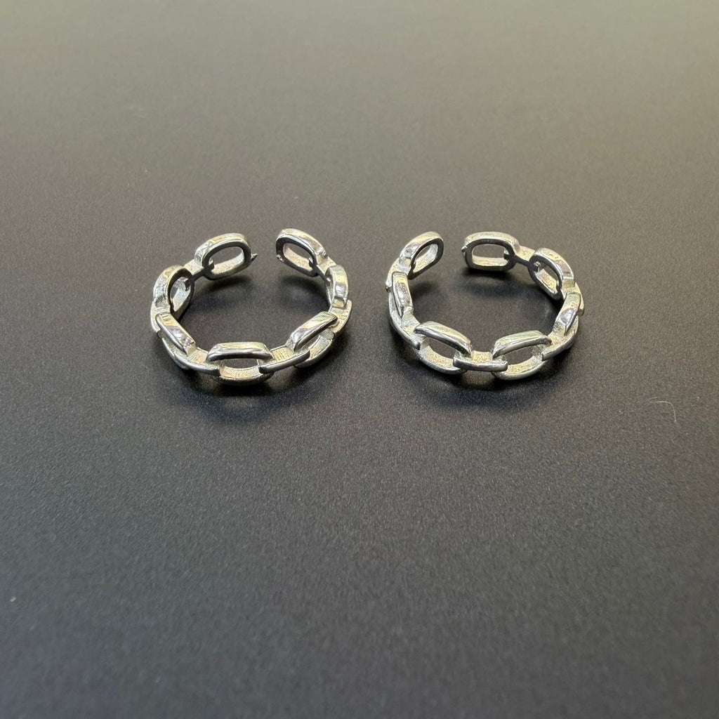 Link Chain Jodvi 925 Silver Toe Ring