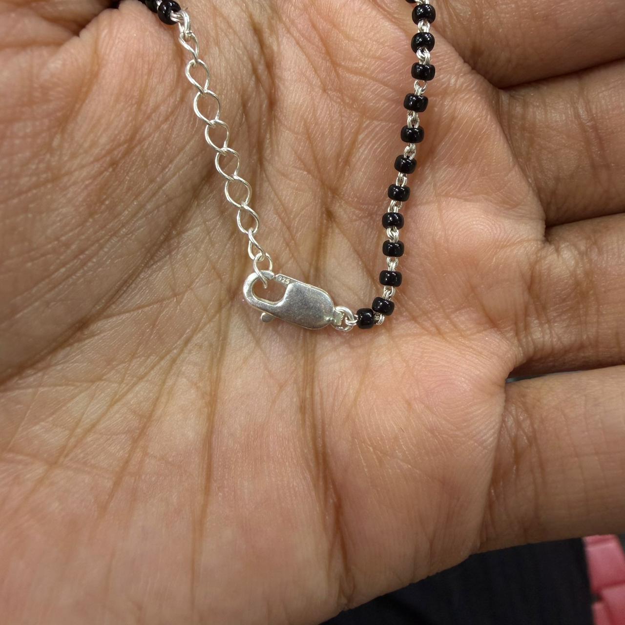 Laxmi Pendant 925 Silver Mangalsutra