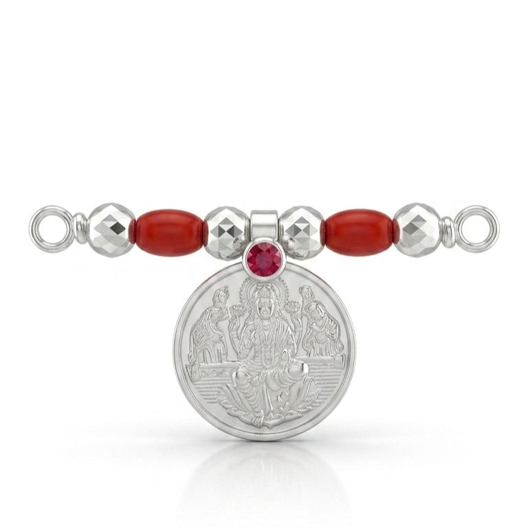 Laxmi Pendant 925 Silver Mangalsutra