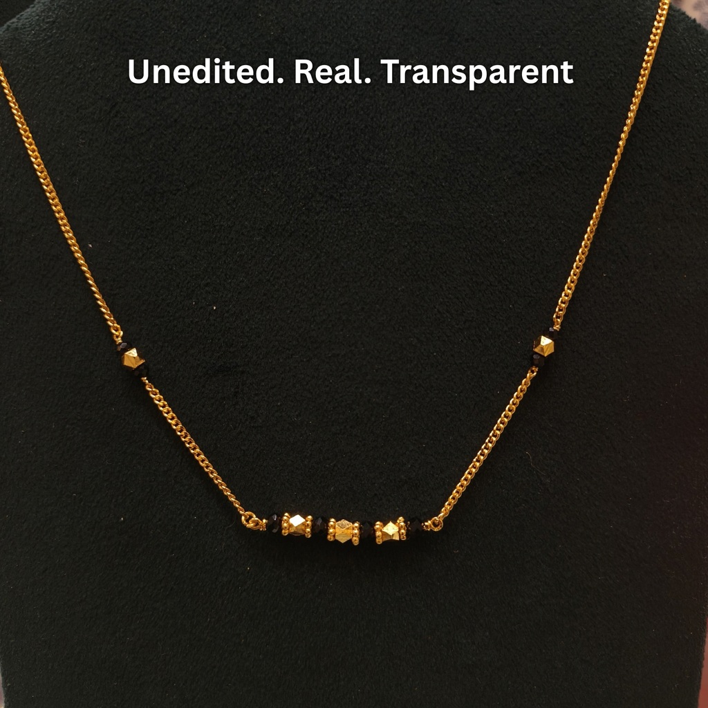 Handmade Ashtapailu Mangalsutra | 24 Carat Gold Plated