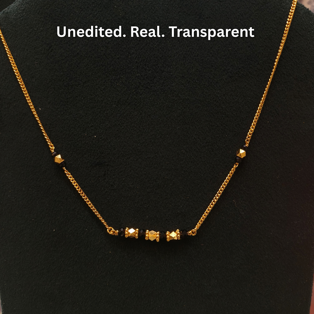 Handmade Ashtapailu Mangalsutra | 24 Carat Gold Plated