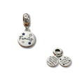 925 Silver Family Constellation Double Dangle Charm