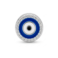 Classic CZ Blue Evil Eye Protection Charm