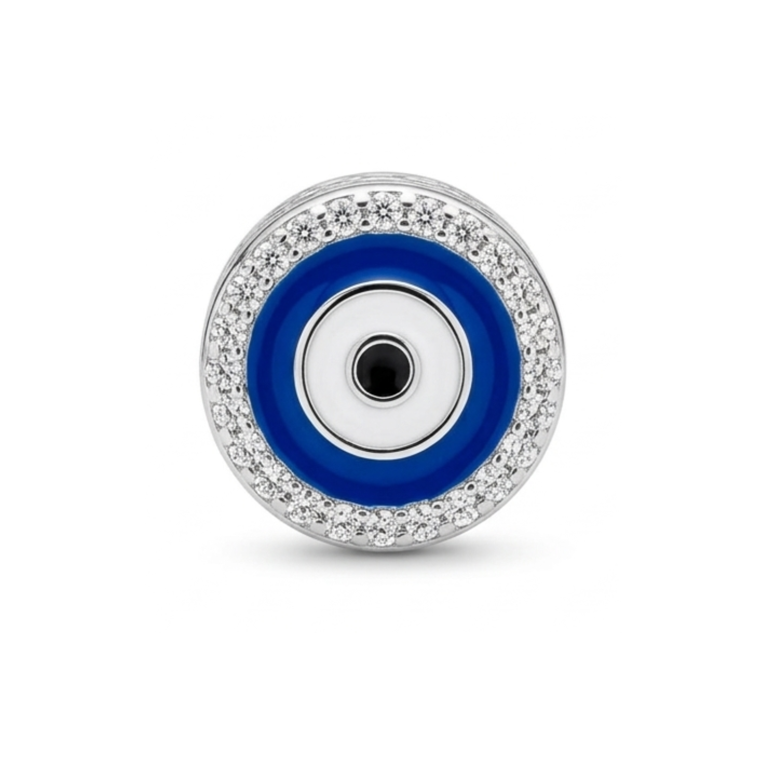 Classic CZ Blue Evil Eye Protection Charm